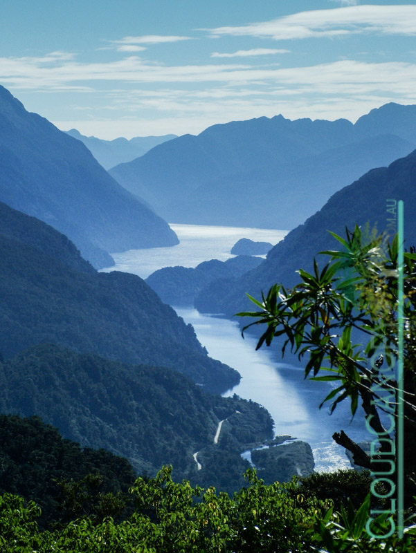 Doubtful Sound from Wilmot Pass