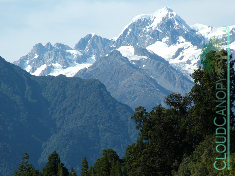 Southern Alps from Lake Matheson