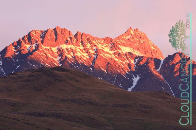 The Remarkables at Sunset
