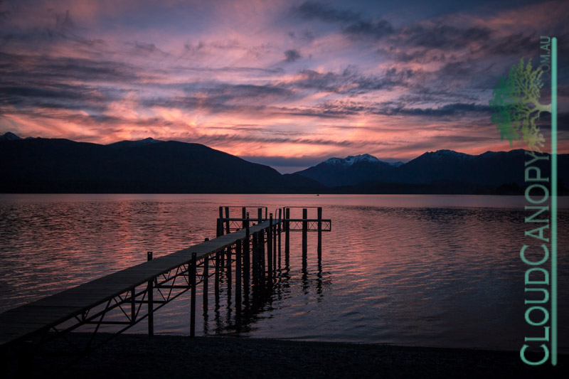 Sunset, Lake Te Anau