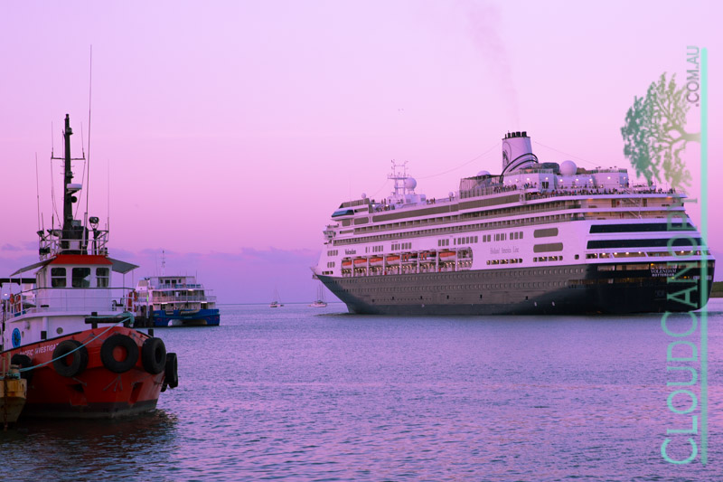 Evening Departure, Cruise Liner